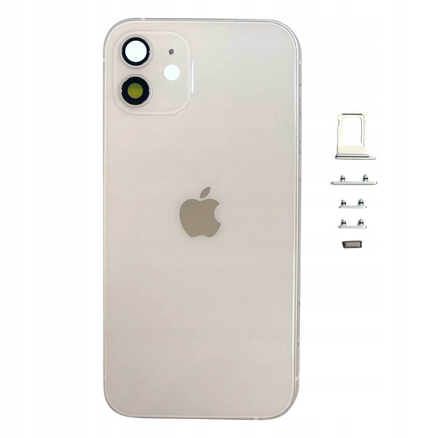 OBUDOWA KORPUS Tylny Tył Plecy Ramka Dla Apple iPhone 12 White Biały