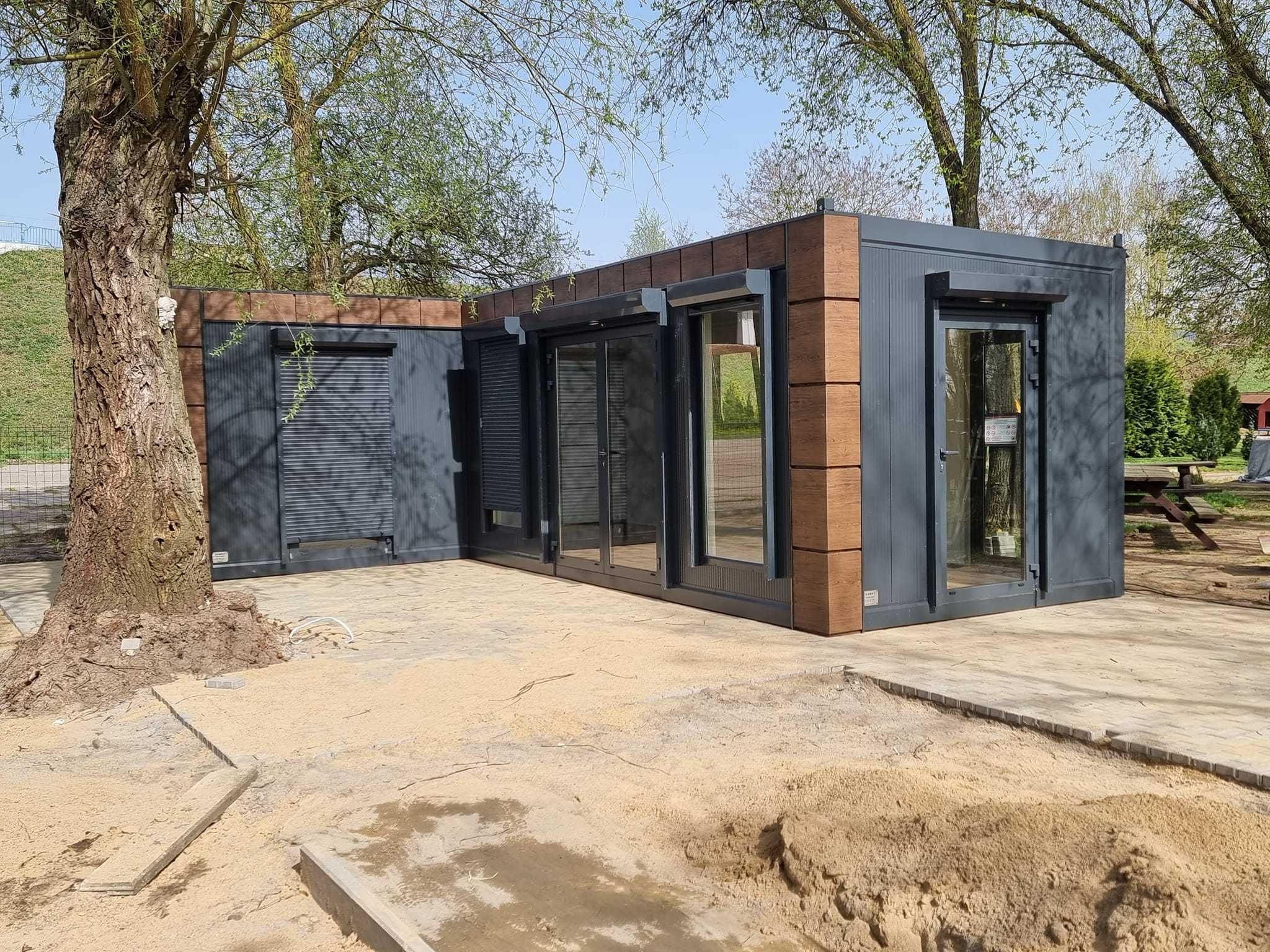 Kontener na ramie 4x3m pawilon usługowy handlowy biuro