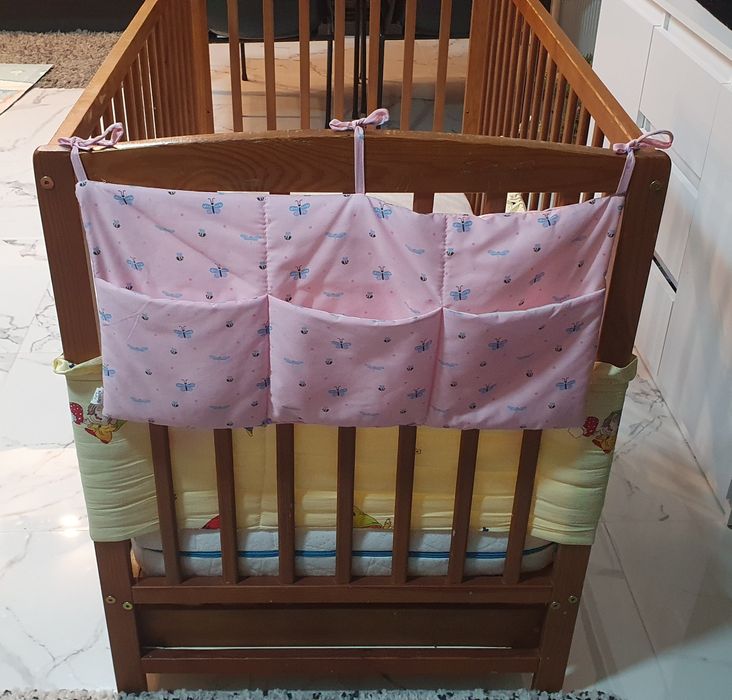 REZERWACJA Łóżeczko z szufladą prześcieradła poduszka kocyk kołdra dzi