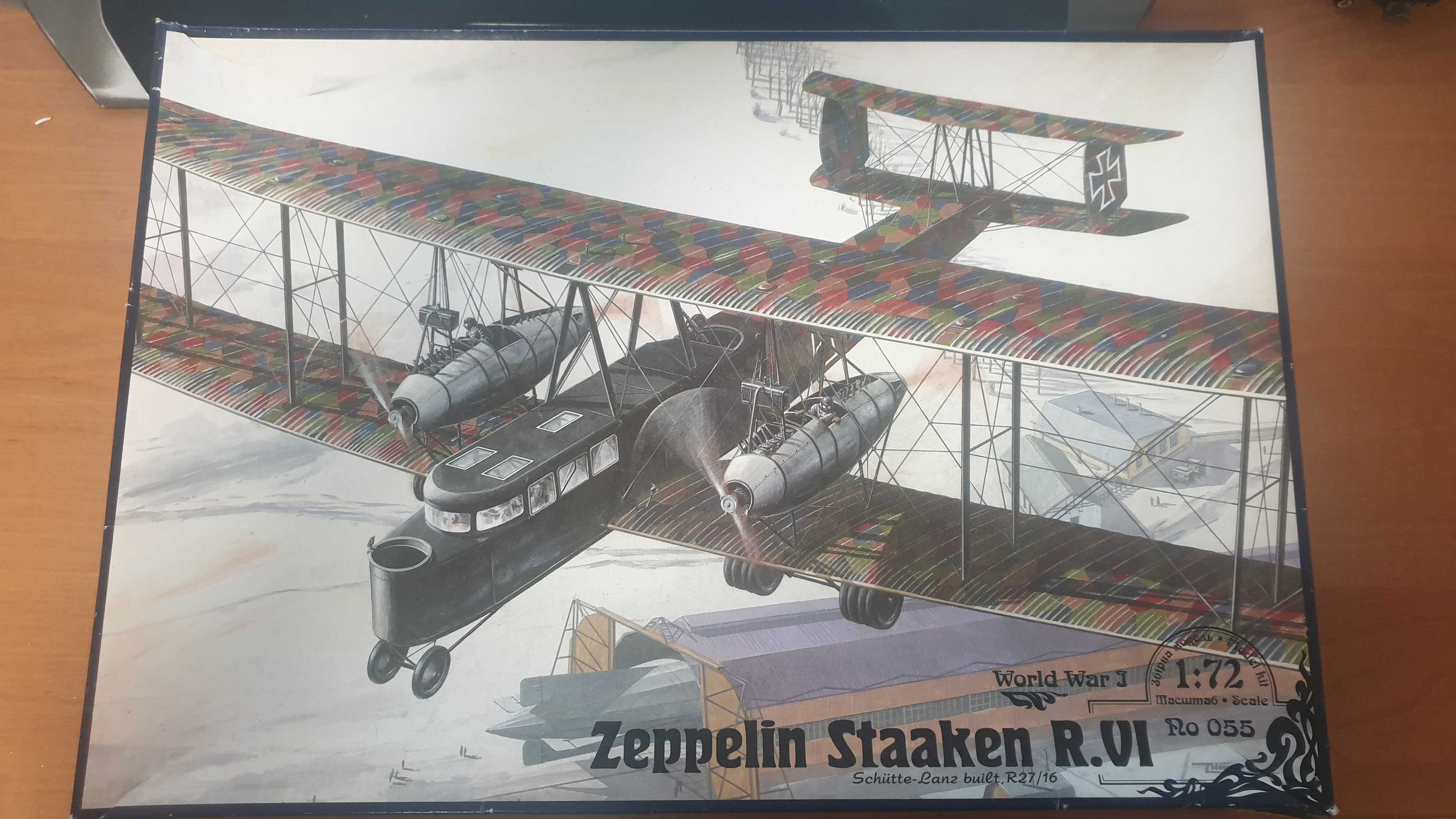 Сборная модель, 1/72 Roden, Zeppelin Staaken R. VI