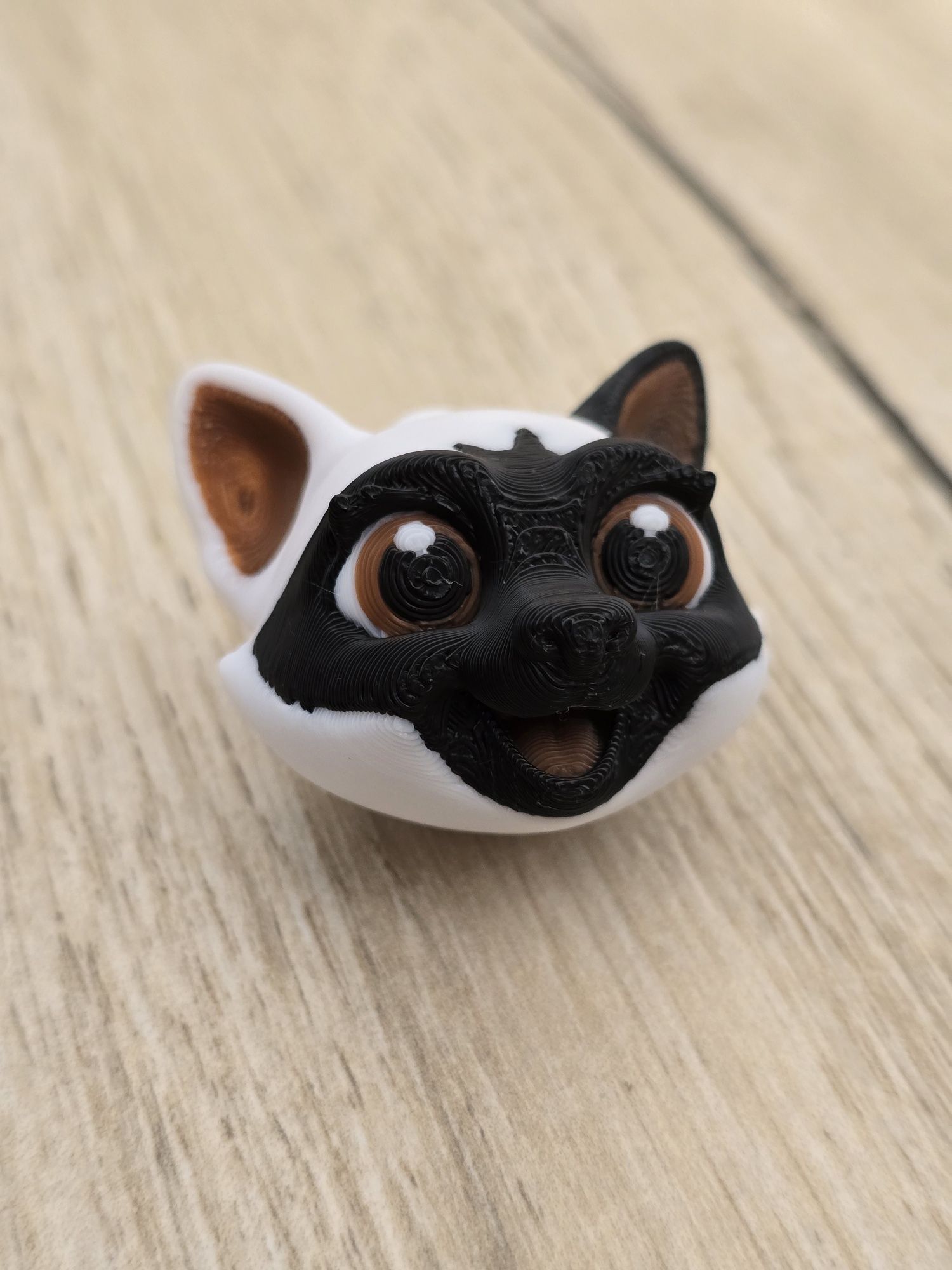 Śłodki Kociak Brelok i Magnes 2w1 3D - Brelok Druk3d fidget Keychain