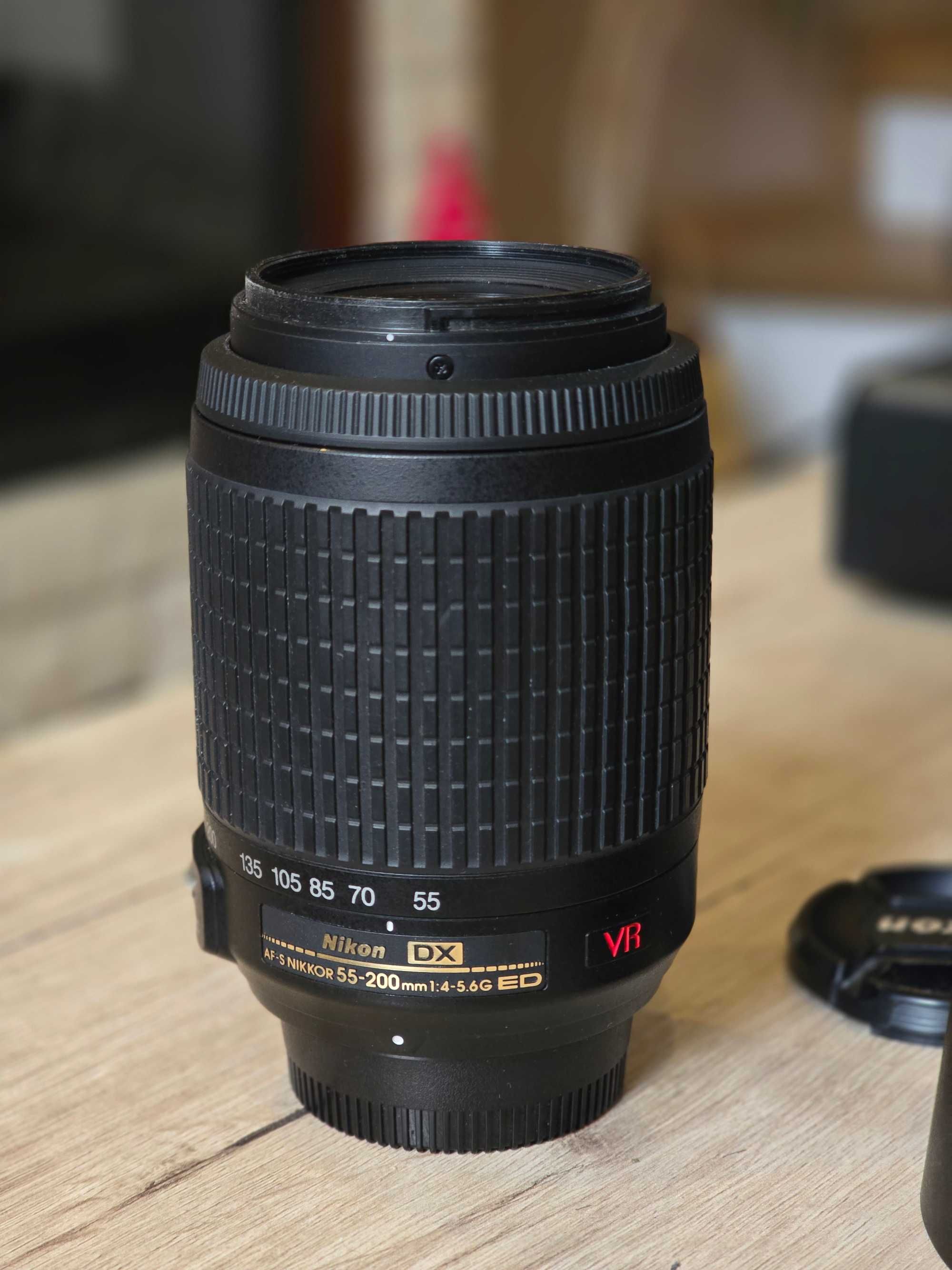 Объектив Nikon 55-200 DX в отличном состоянии