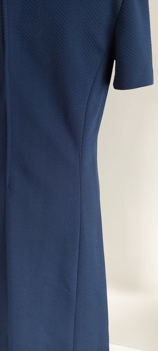 Tricosa Paris r.38 granatowa sukienka lata 60'/70'