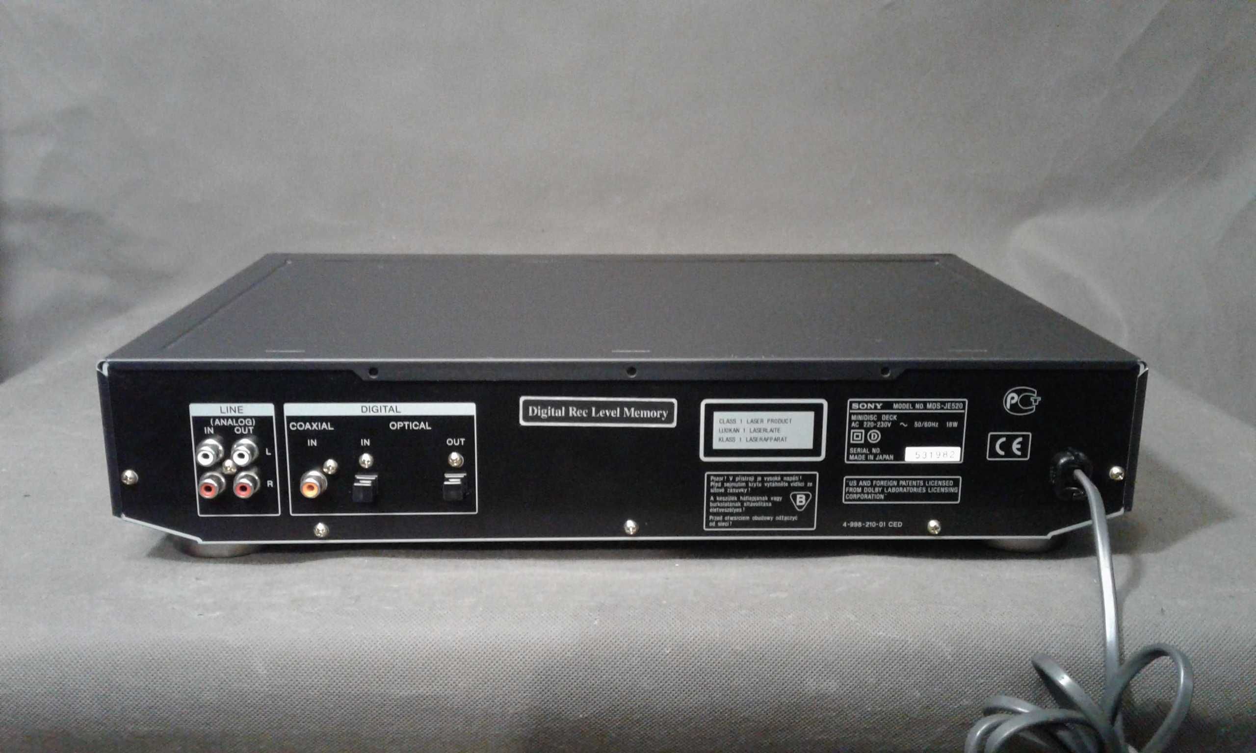 SONY MDS- JE520 ,odtwarzacz md