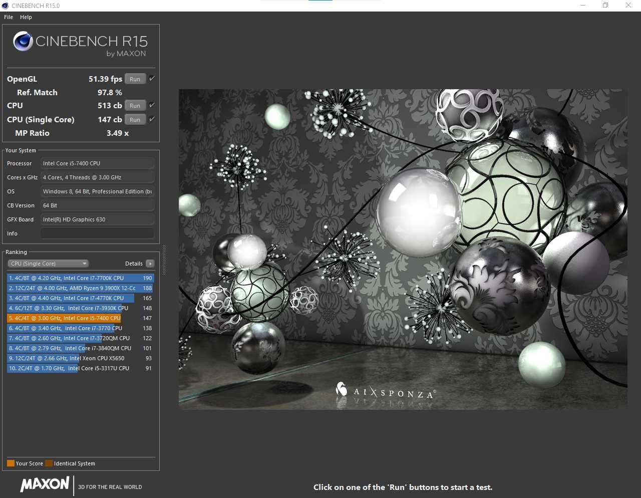 CPU Intel® Core™ i5-7400, 6Mb Cache, 3.50GHz, socket 1151