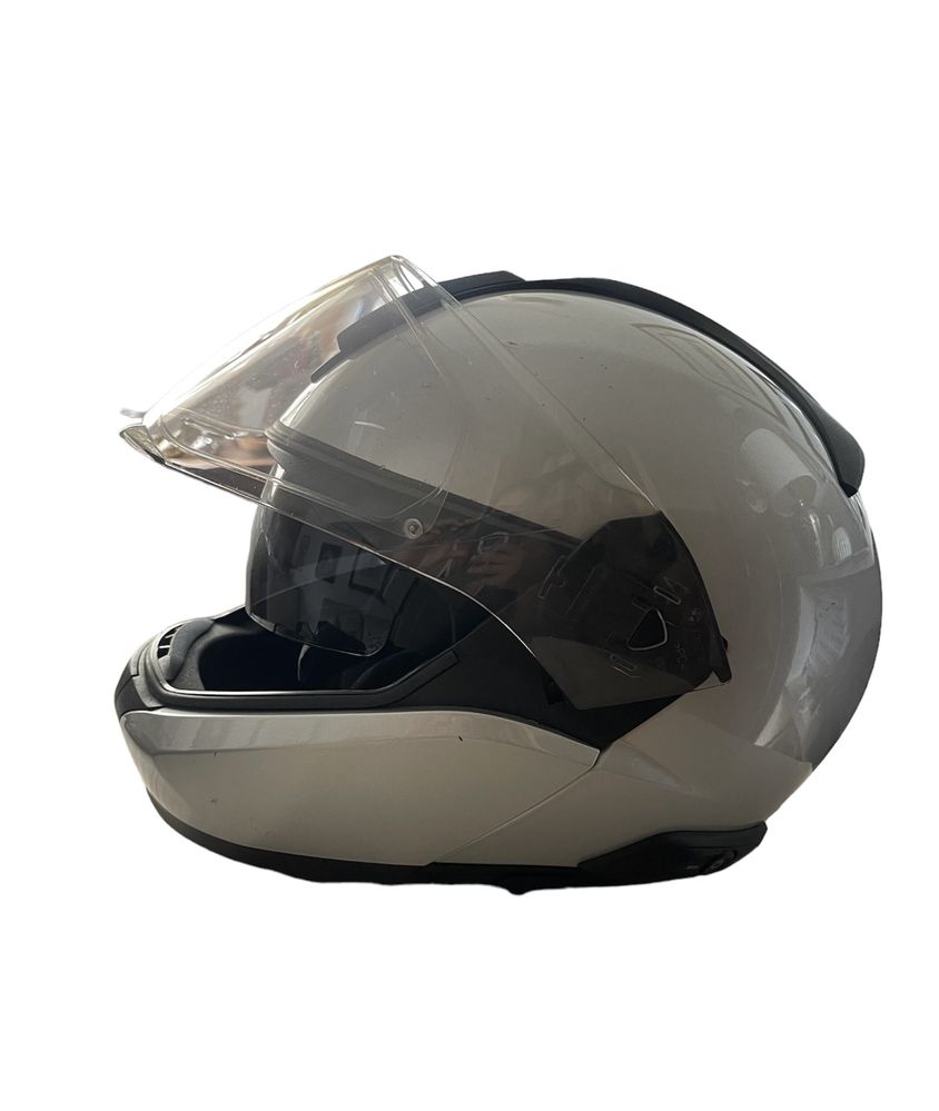 Capacete BMW carbono Evo System 7 prateado helmet