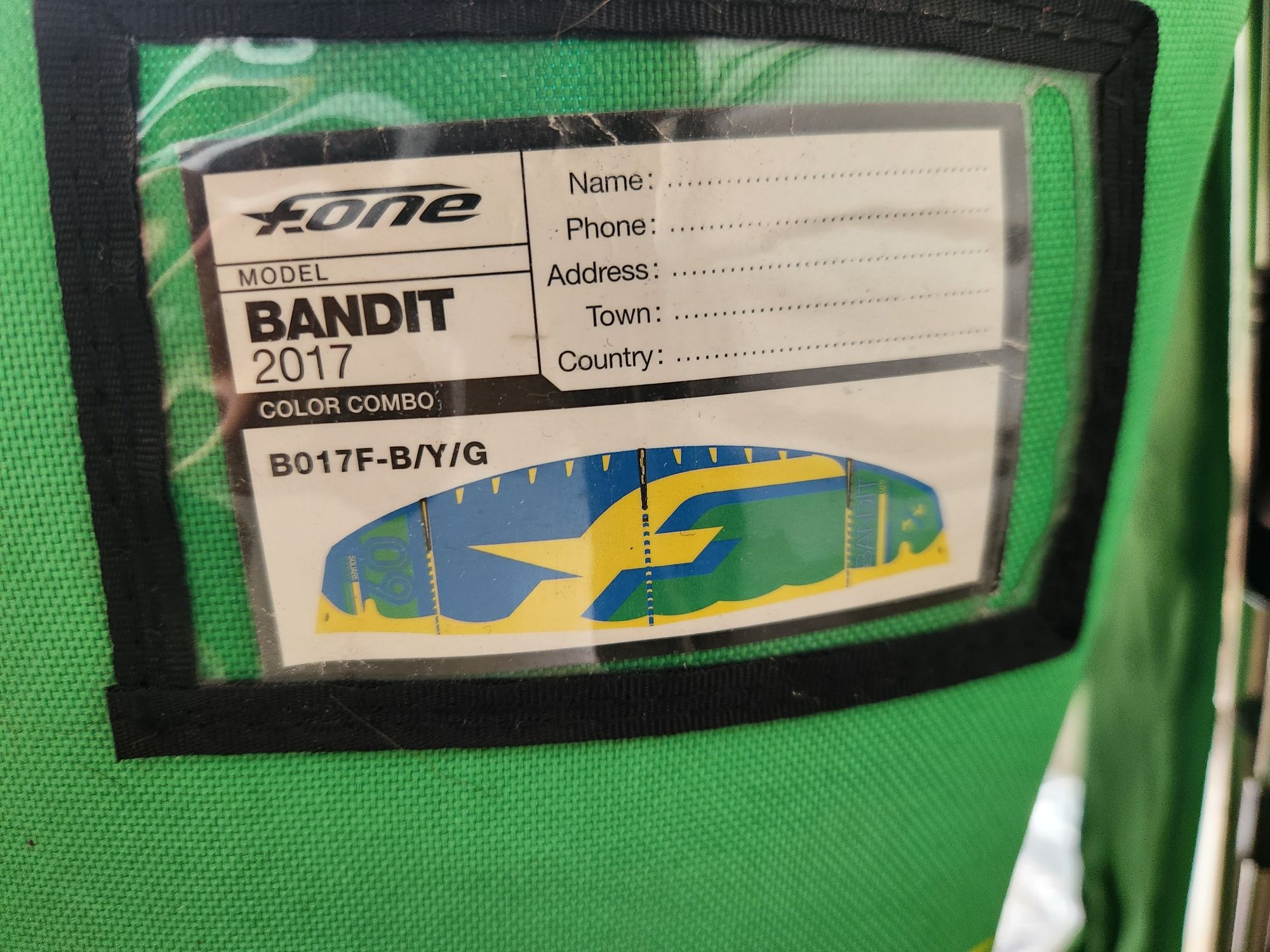 Kite F-One Bandit 2017 14m com barra - usado 2 vezes