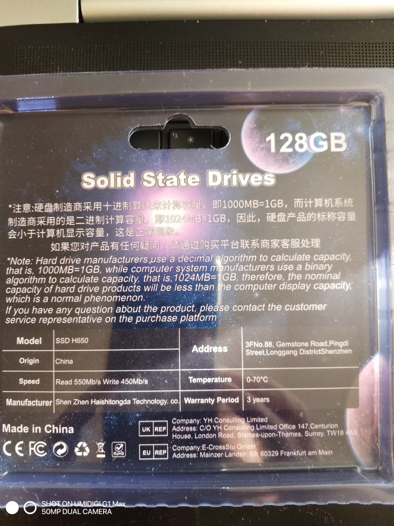 Szybki dysk SSD 128GB.Nowy.Laptop.Konsola.