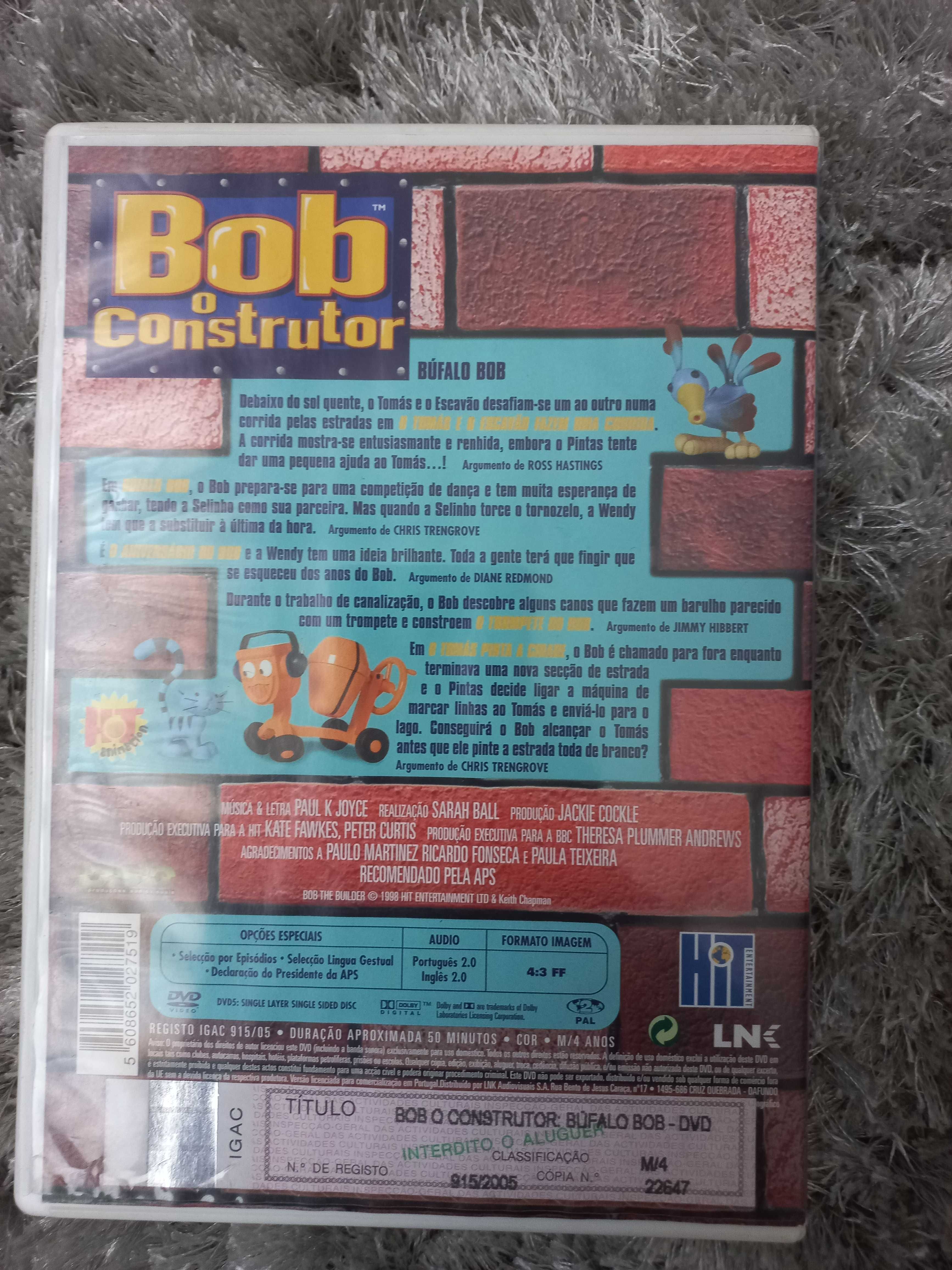 Bob, O construtor - Búfalo Bob entre outros DVD