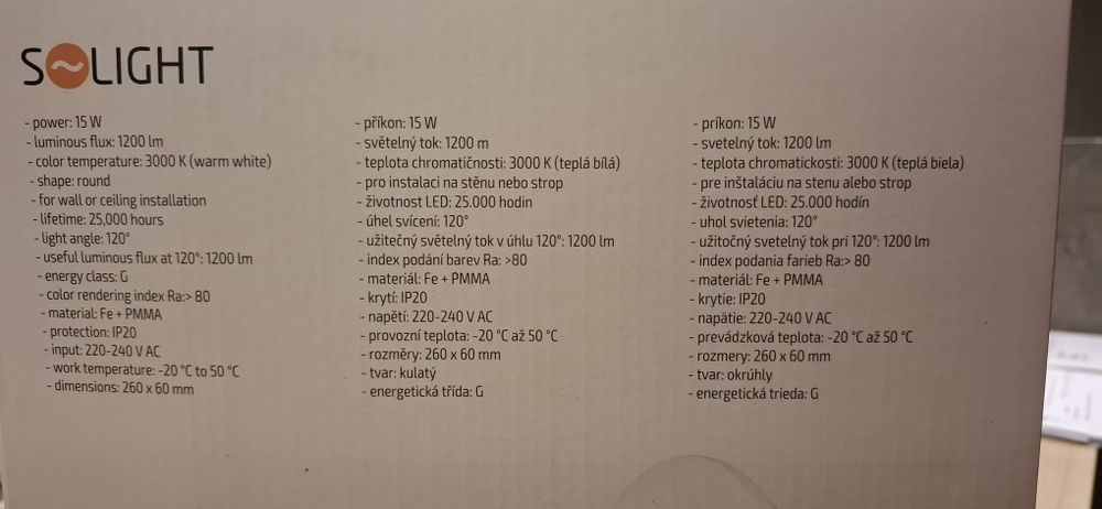 Biały plafon, lampa sufitowa - NOWY