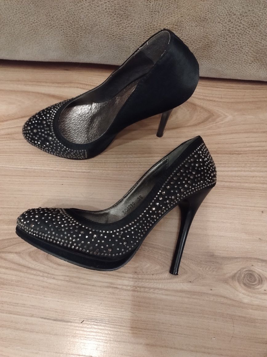 Buty damskie na obcasie szpilki rozmiar 35