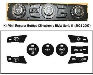 Kit Vinil Reparação dos Botões BMW Série 1 / 3 / X 1 / F10