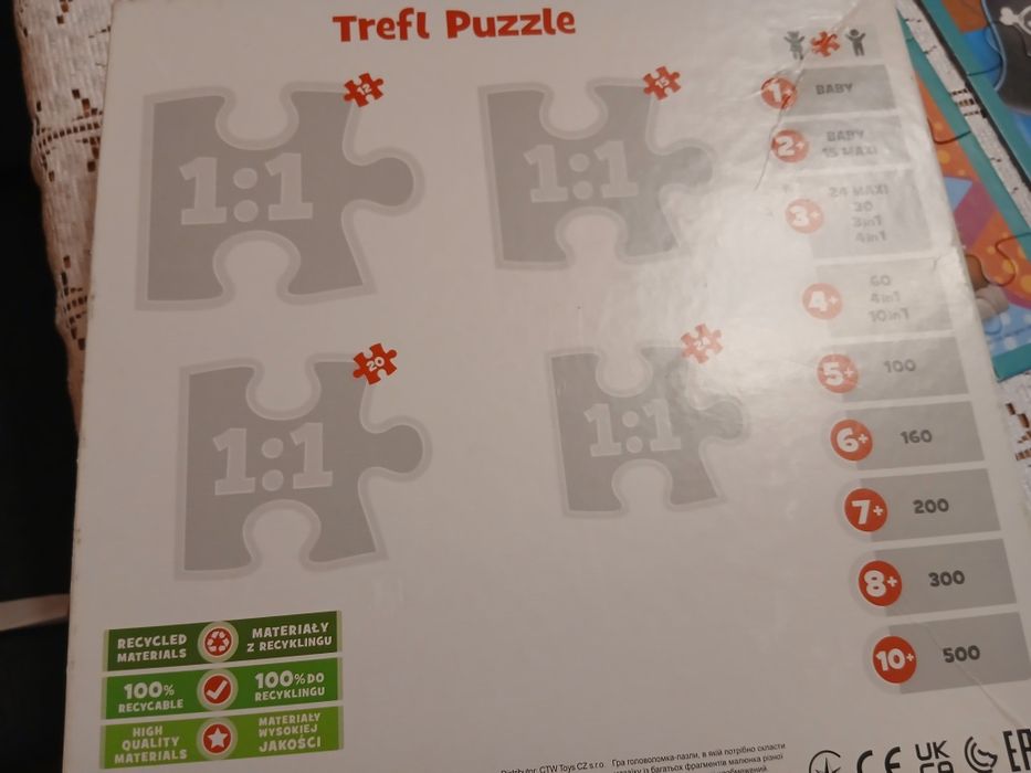 Zestaw puzzli dla dzieci od 2 lat