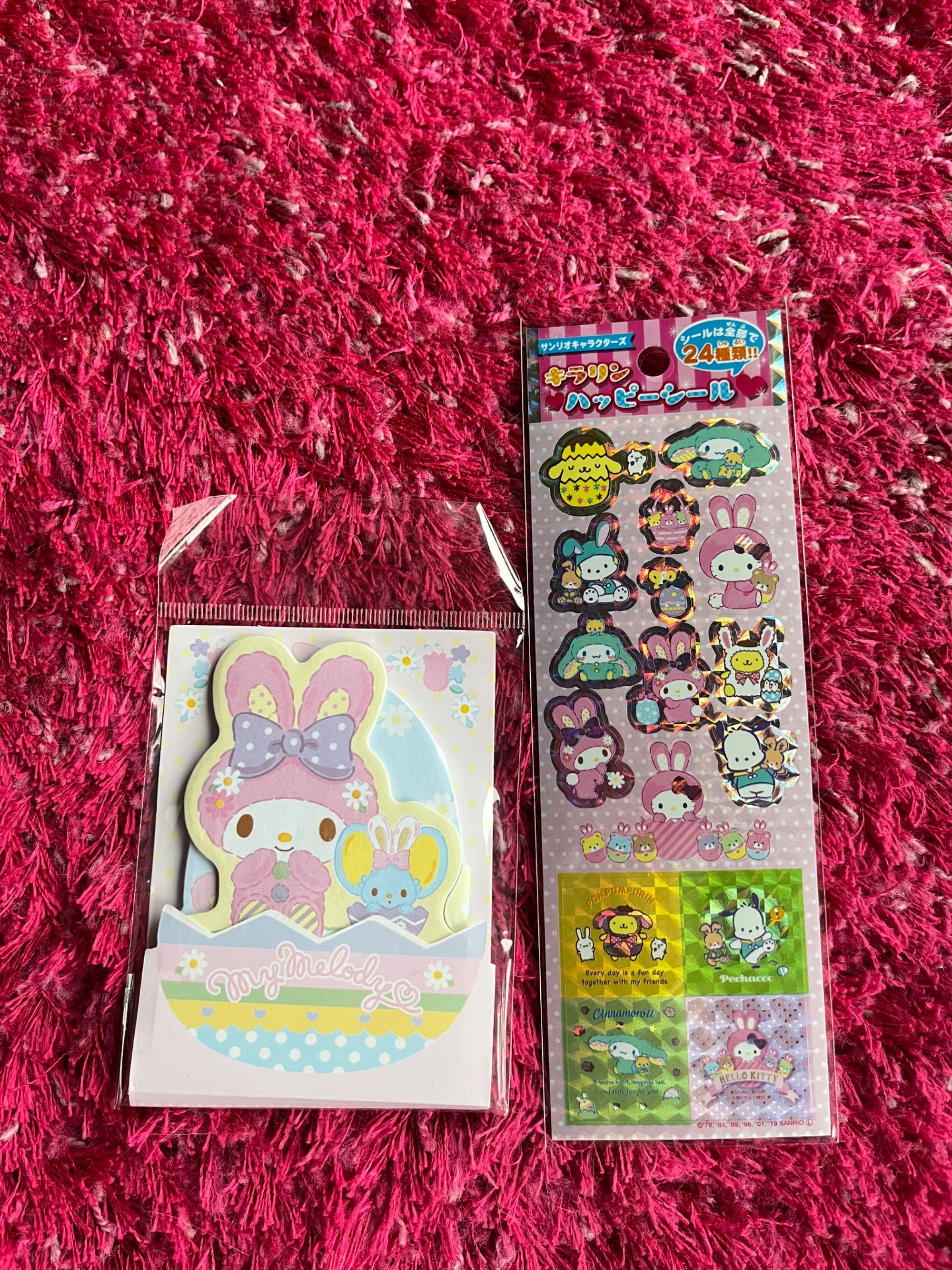 Hello Kitty Sanrio My Melody naklejki i notesik