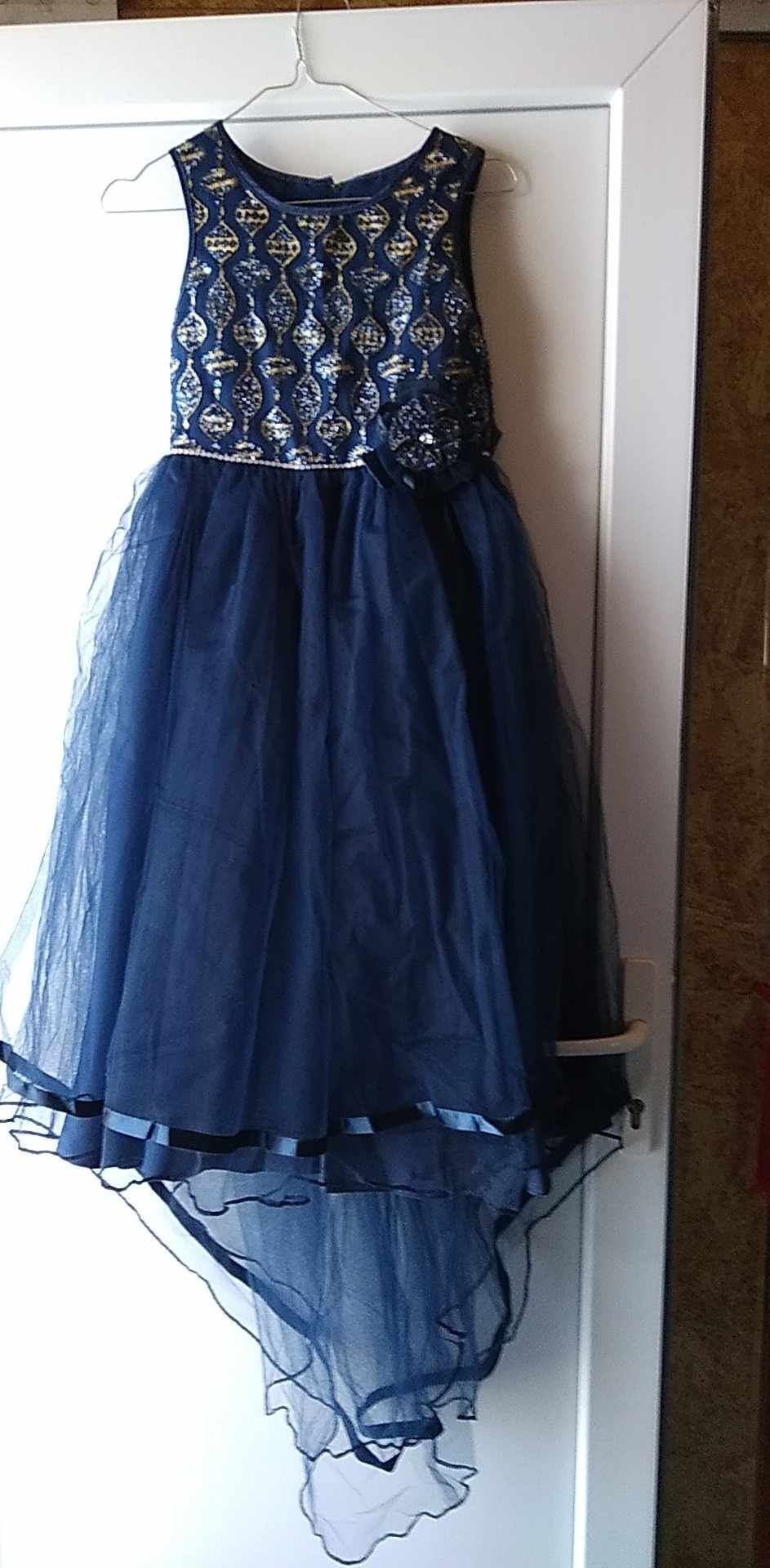 Vestido menina azul