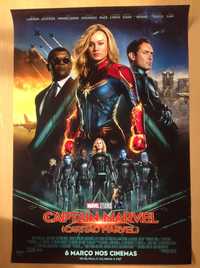 Poster original do filme Capitão Marvel (portes incluídos)