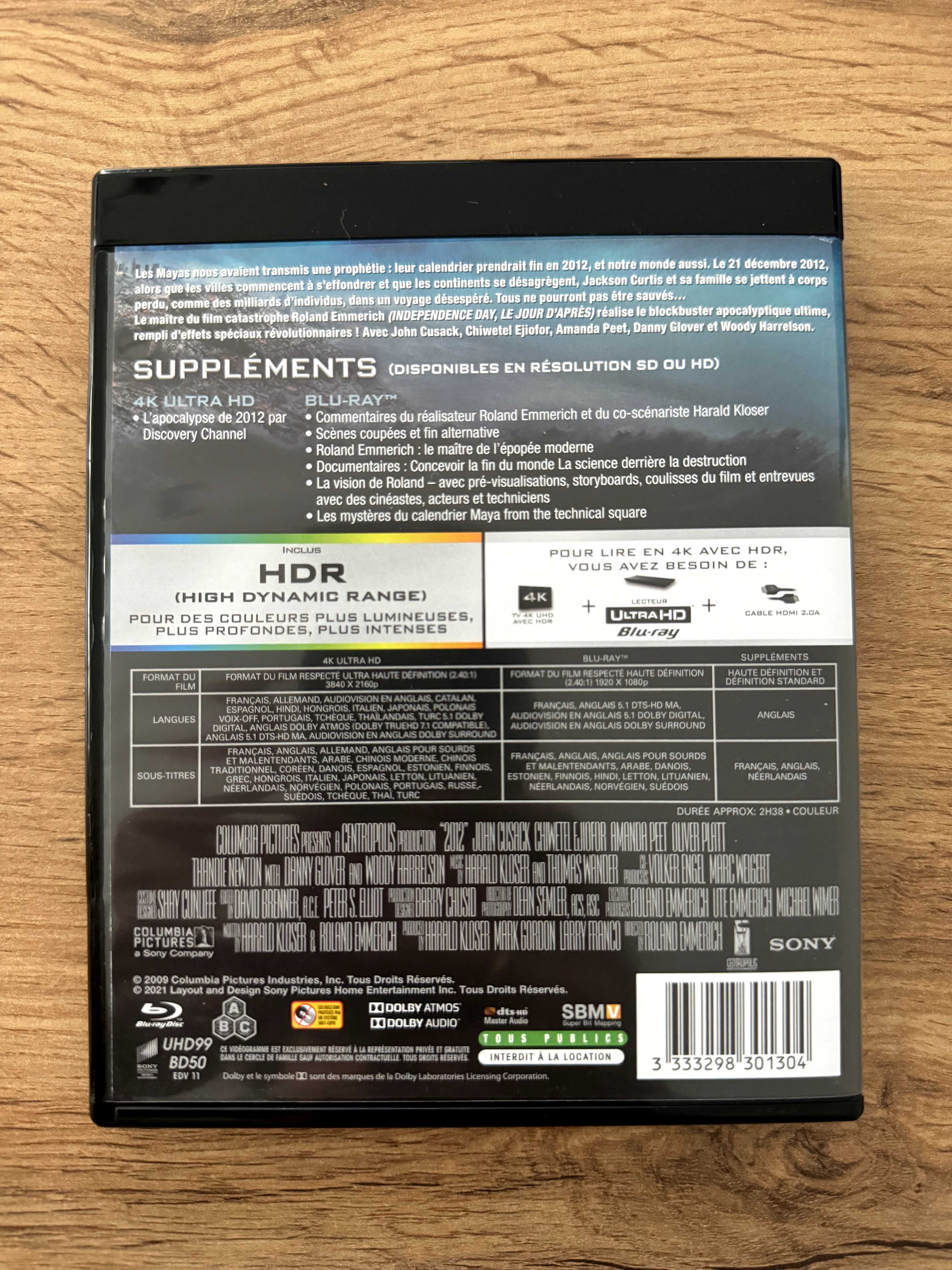Blu-Ray 4K фильм 2012, русские субтитры