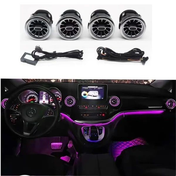 Дефлекторы воздуховоды с подсветкой Mercedes V Class v class W447 V447