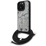 Etui Karl Lagerfeld Crossbody Grained Pattern & Logo do iPhone 16 Pro