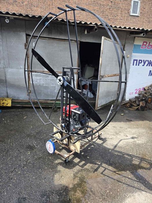 Силовая аэроустановка на аэроглиссер аэролодку