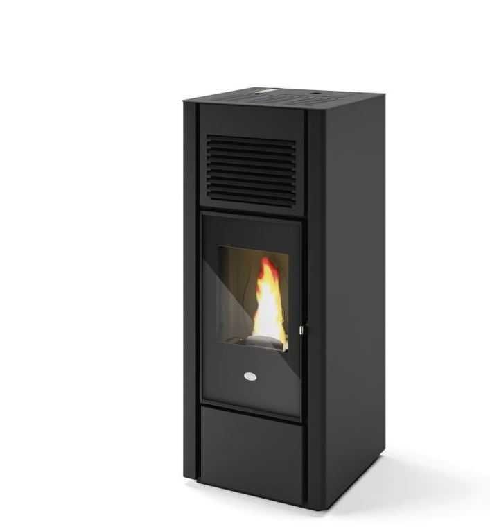 Piecyk na pellet Eva Calor Giusy 15 kW z DGP do trzech pomieszczeń