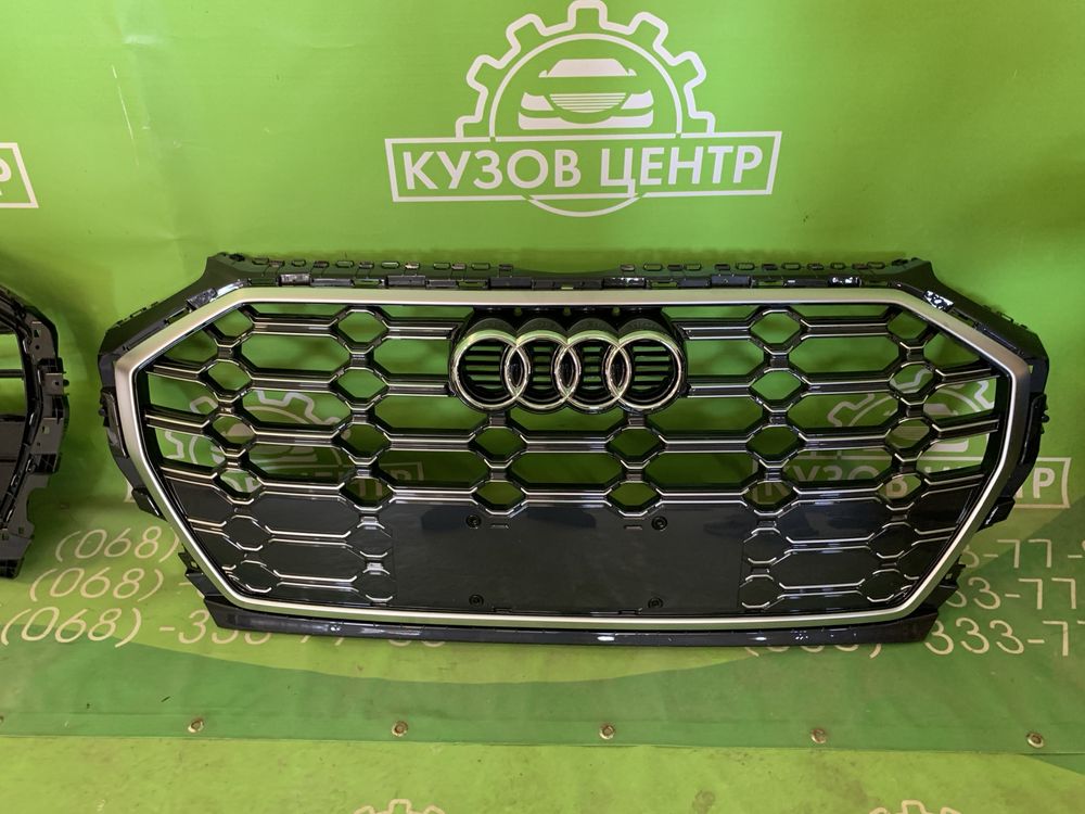 Решітка радіатора в зборі Audi Q5 2020 - 2024 НАЛИЧИЕ решетка бампера