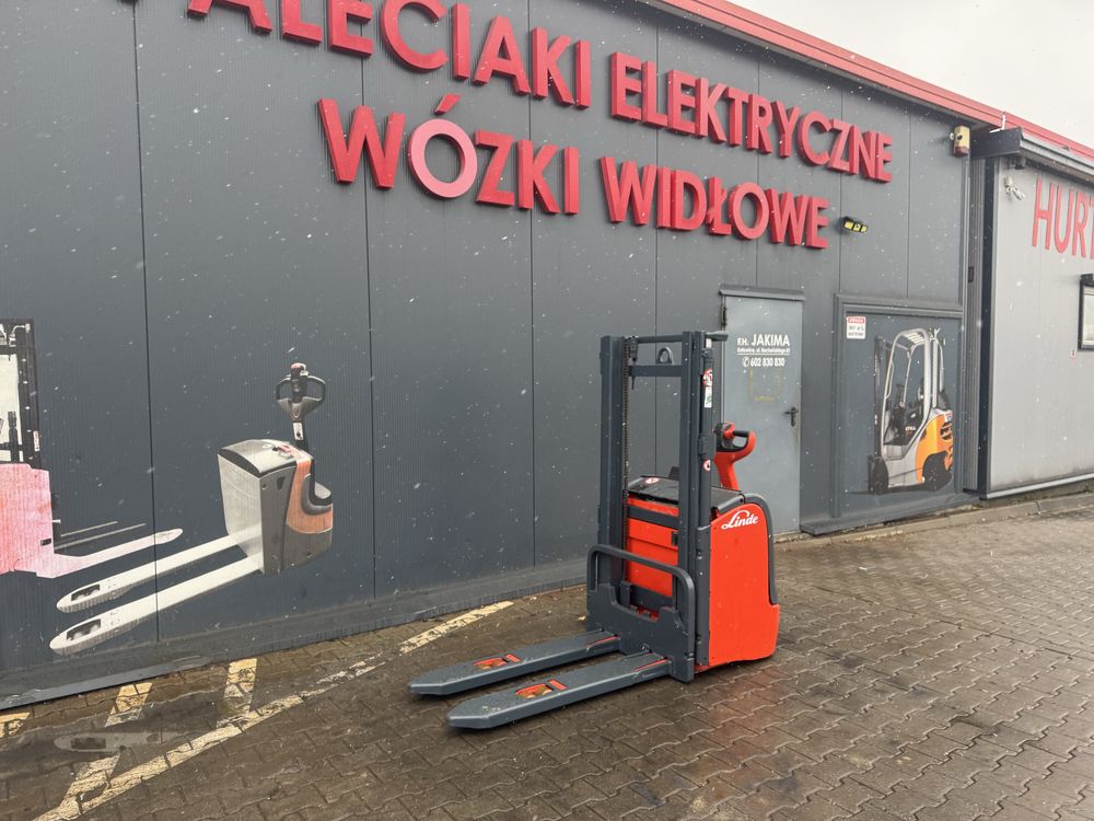 Paleciak elektryczny Linde 1600 kg 240 cm wózek sztaplarka Linde L 16