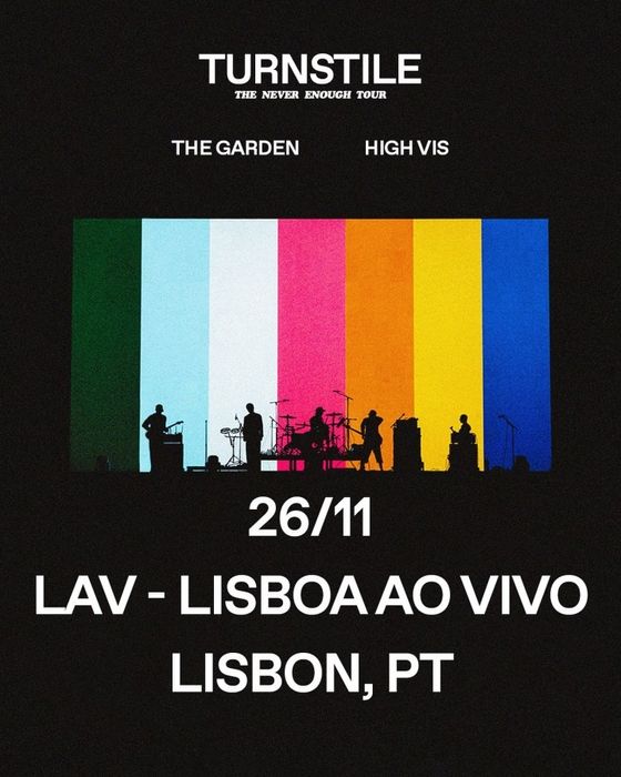 Concerto TurnStile dia 26 Novembro