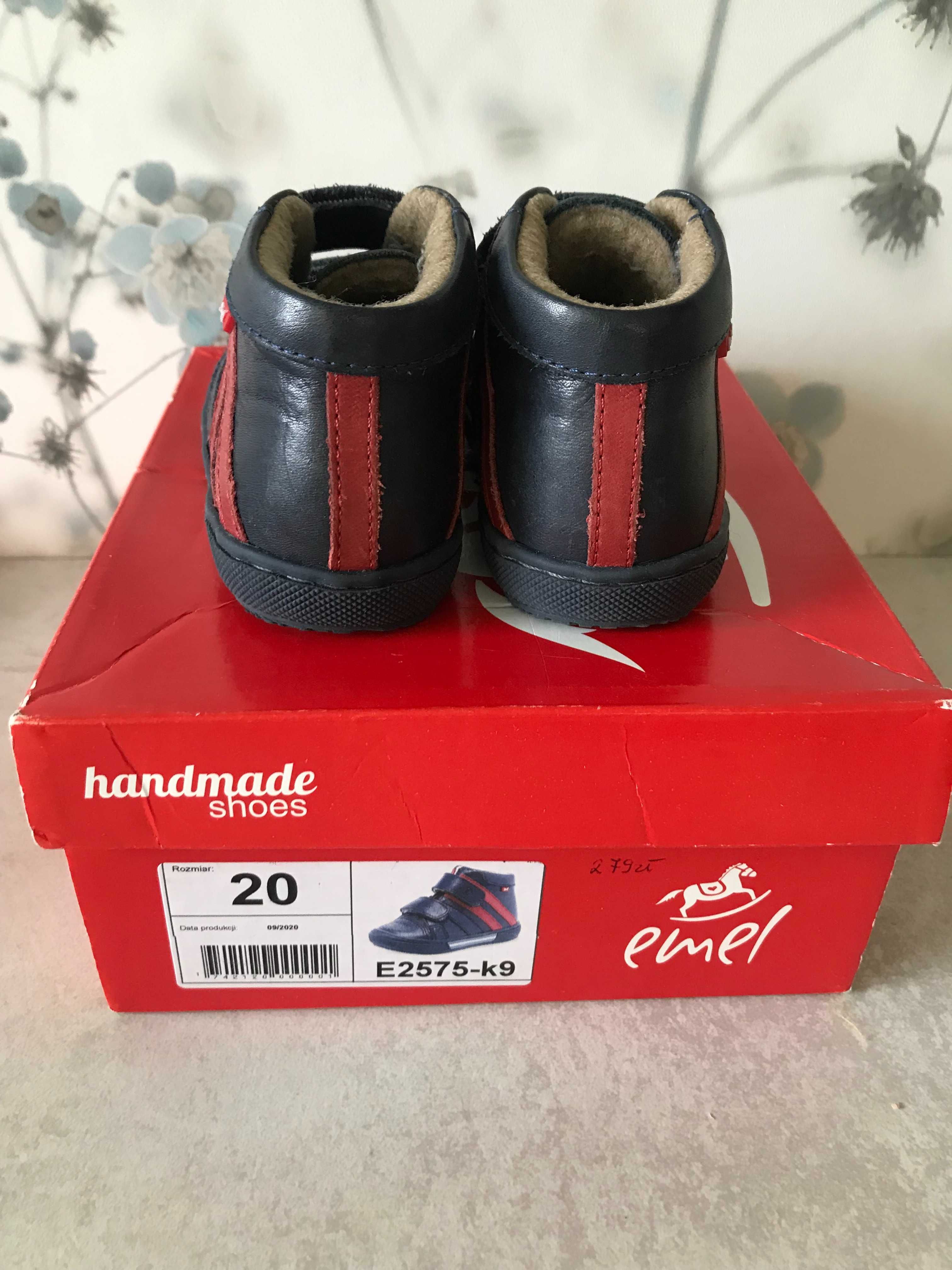 Buty trzewiki adidasy granatowe na rzepy Emel rozm 20