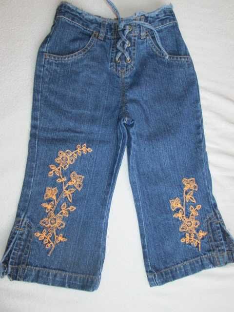 Spodnie jeansowe dla dziewczynki rozm. 110cm