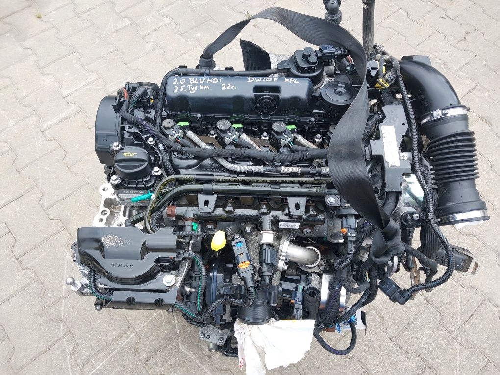 Silnik 2.0 BlueHdi DW10F 22.r 150/180 km Expert Jumpy Toyota 25.tyś km