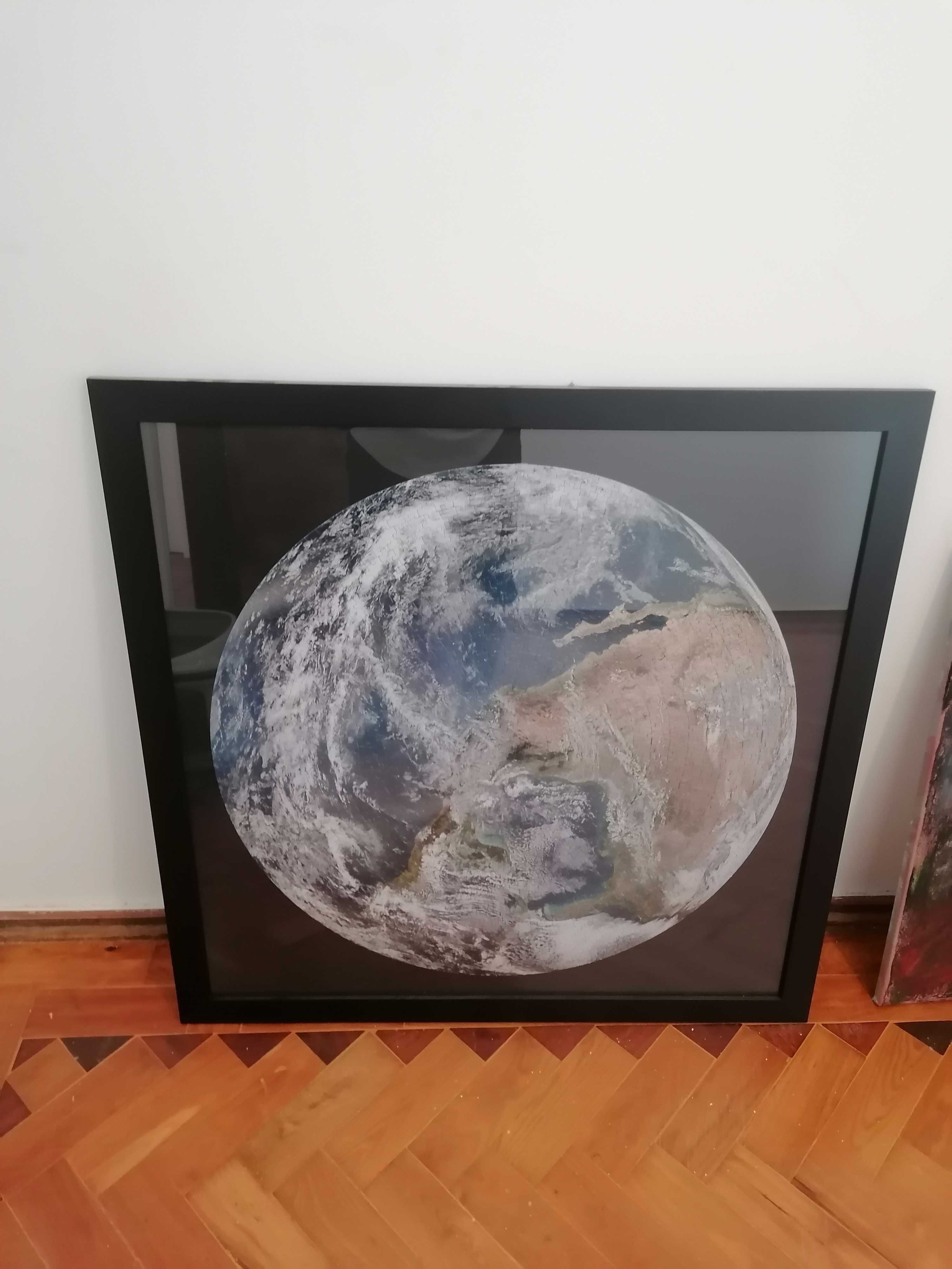 Quadro puzzle com moldura