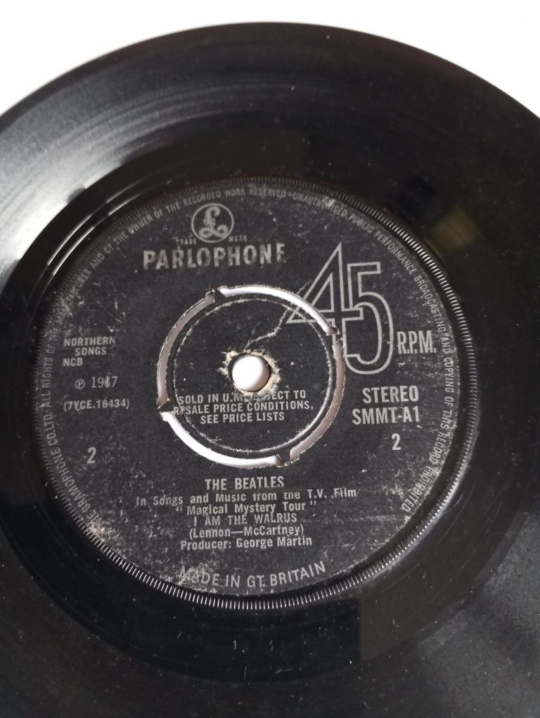 Vinil 45rpm para gramofone The Beatles 1967