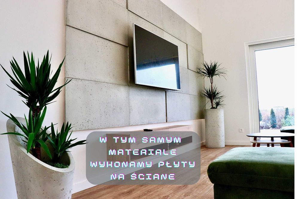 Donice z betonu architektonicznego / ogrodzenie / elewacja / taras