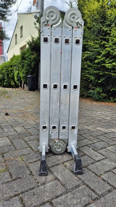 Drabina, składana długa aluminiowa