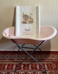 Дитячі ванночка Tega Baby з підставкою та пеленатор
