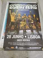 Enorne cartaz Scorpions concerto Lisboa