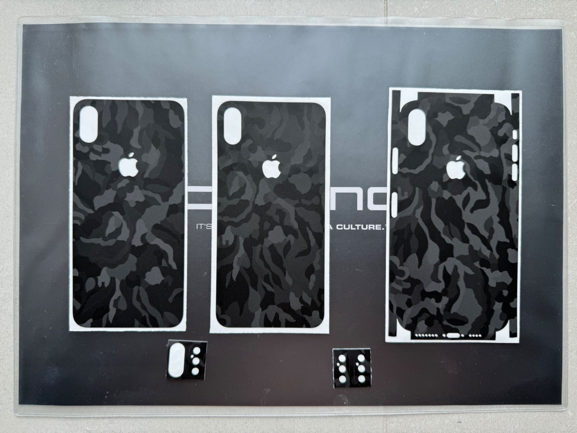 Вінілова плівка dbrand black camo для iPhone XS Max