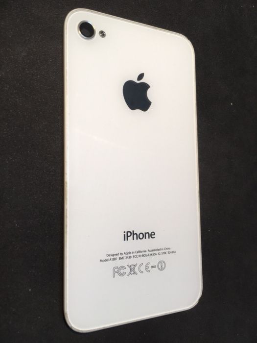 Vidro traseiro,capa Iphone 4s branco