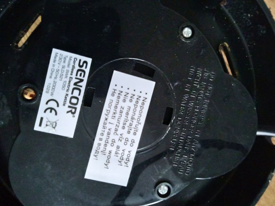 Podstawa czajnika z kablem Sencor SWK 1050 typ SLD-521 podstawka