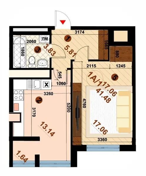 Продам 1-кімнатну ЖК Parkland ПаркЛенд вул. Юнацька, газ