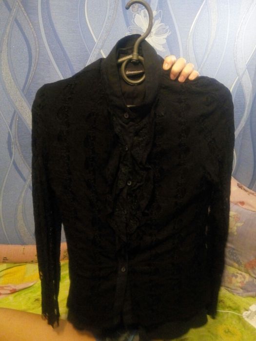 Рубашка (черная) для девочки