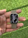 Apple Watch 9 starlight srebrny silver kondycja baterii 92%!