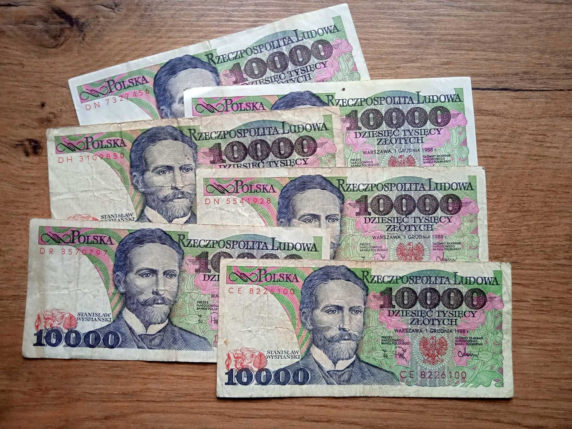 Banknot PRL  10.000  1982