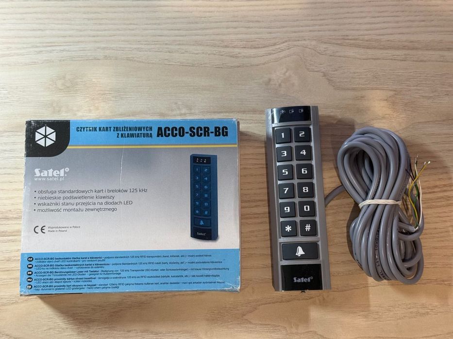 Satel Czytnik Kart z Klawiaturą owy ACCO SCR BG
