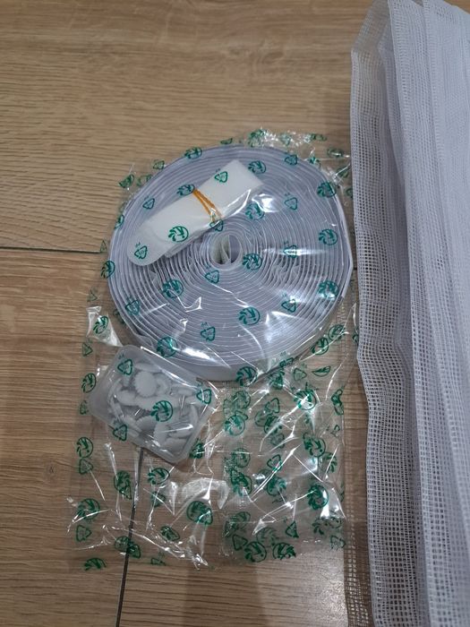 Moskitiera Magnetyczna do Drzwi 100 x 210 cm Biała APALUS PRIME