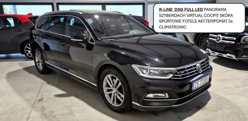 Volkswagen Passat R-Line DSG LED panorama skóra sport fotele akt.tempomat