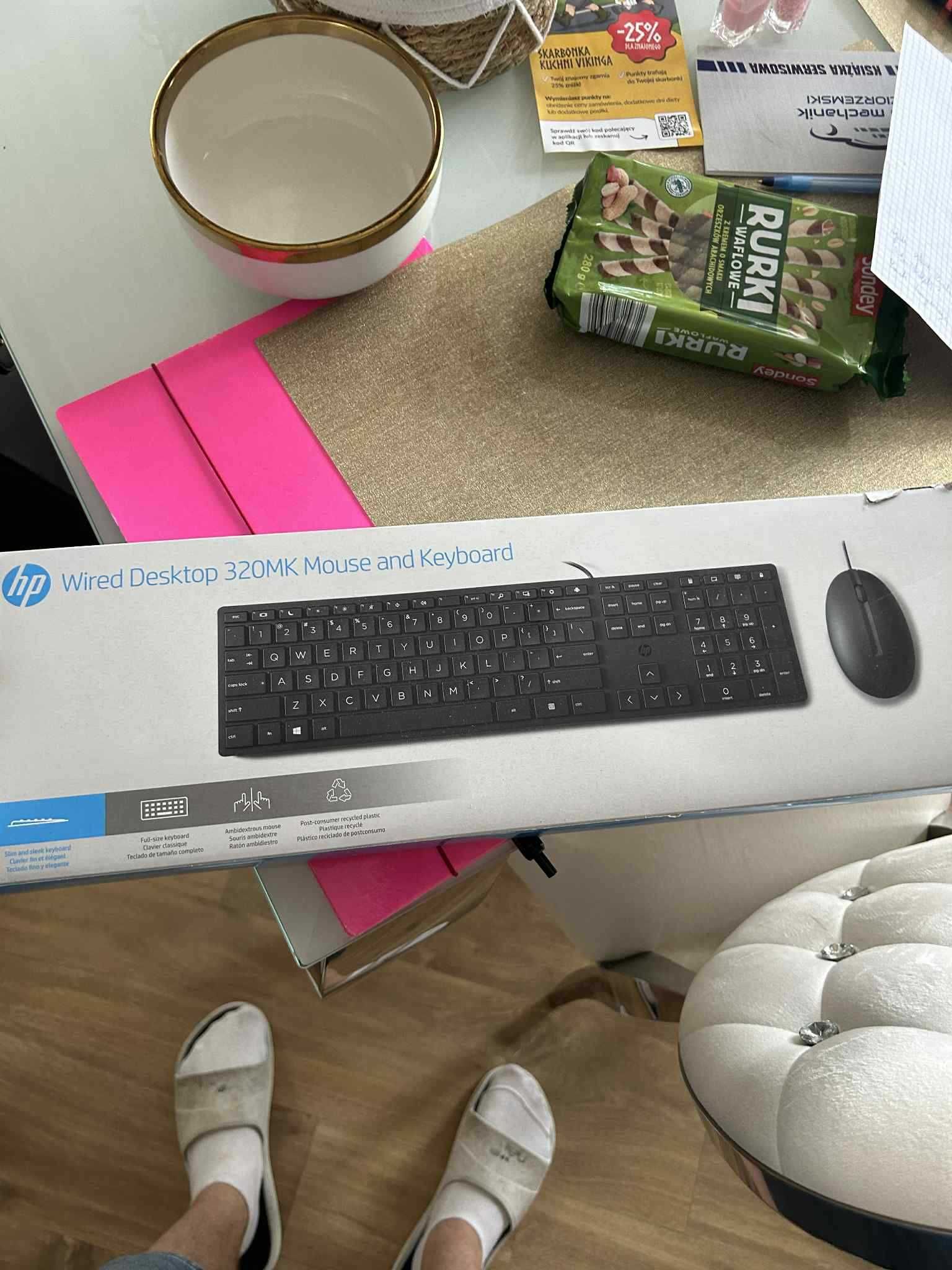 HP Wired Desktop 320MK – Zestaw Mysz + Klawiatura