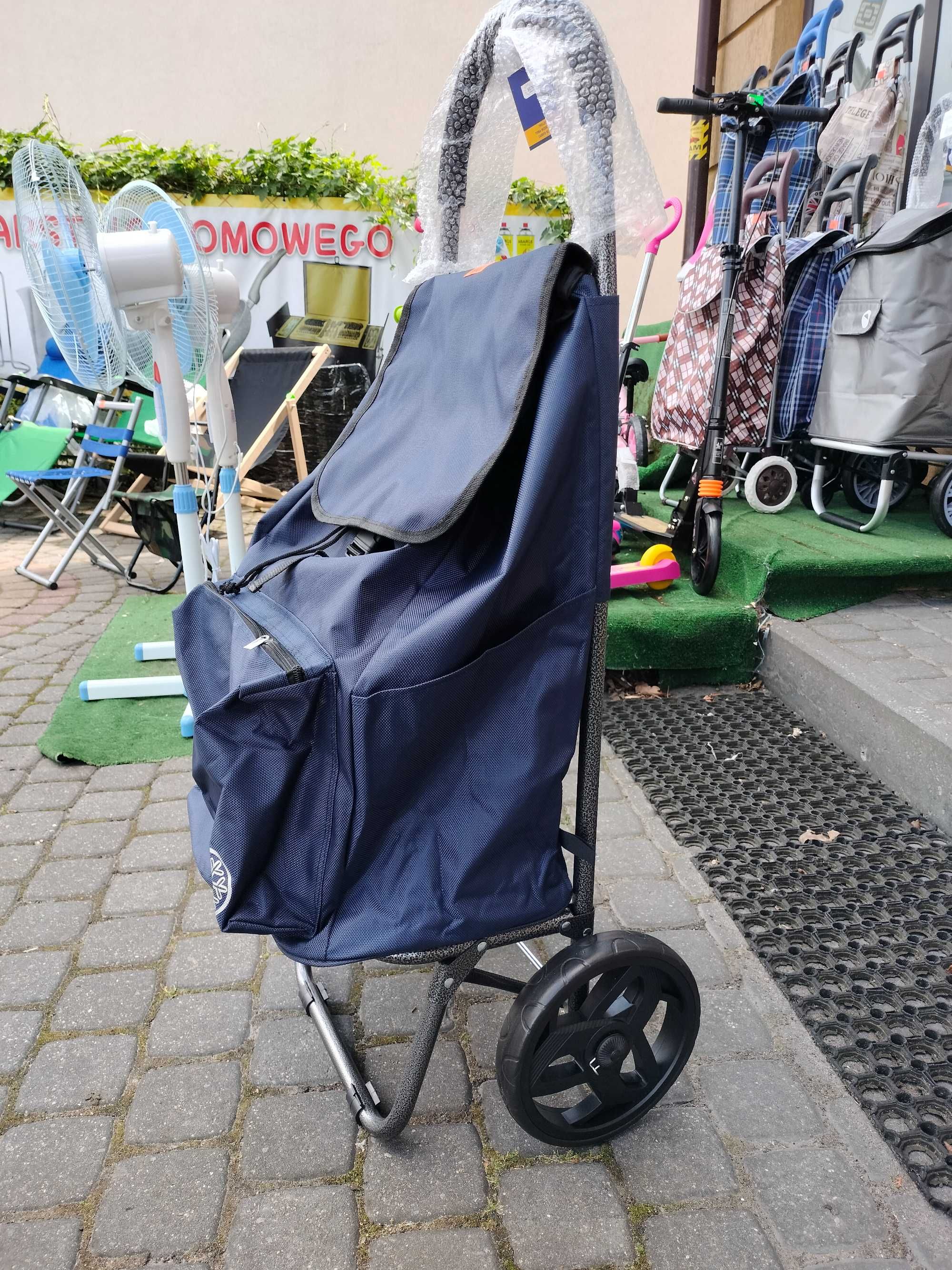 duży wózek zakupowy lekke na dużych kołach łożyskowane nowość jakość