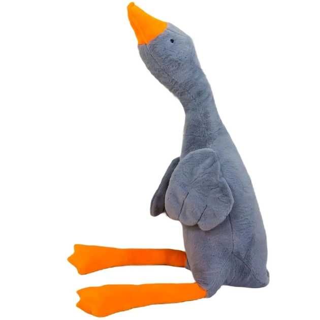 Іграшка Гусак Подушка 90см Оригінал, Гусь Обнімусь Сірий